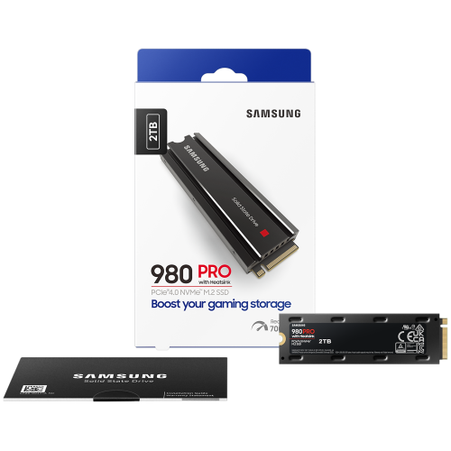 Твердотельный диск 2TB Samsung 990 PRO, M.2, PCI-E 4.0 x4, TLC 3D NAND [R/W - 7450/6900 MB/s] /EU